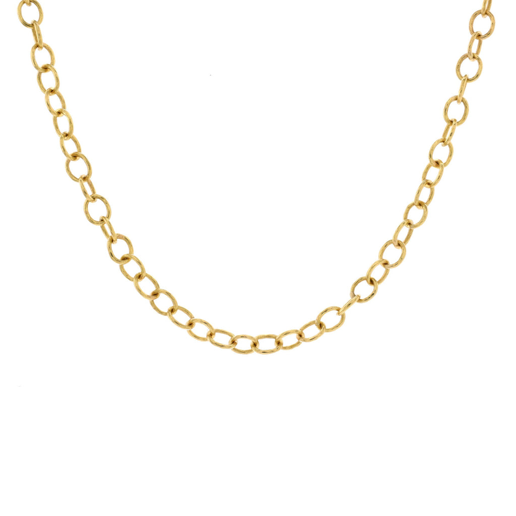 Tiny Volterra Link Necklace 19K Yellow Gold