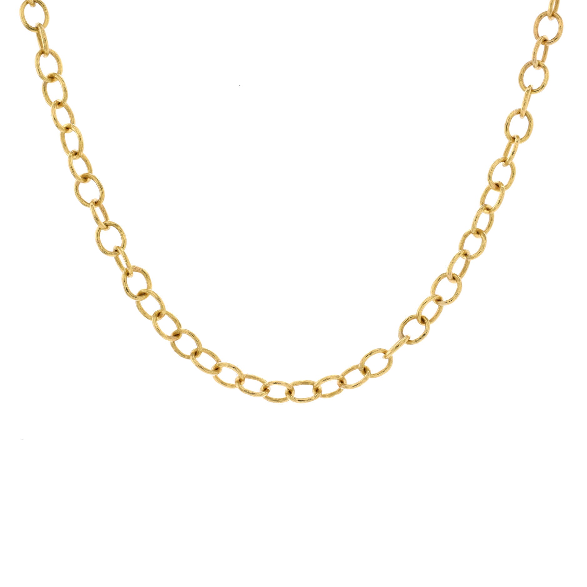 Tiny Volterra Link Necklace 19K Yellow Gold