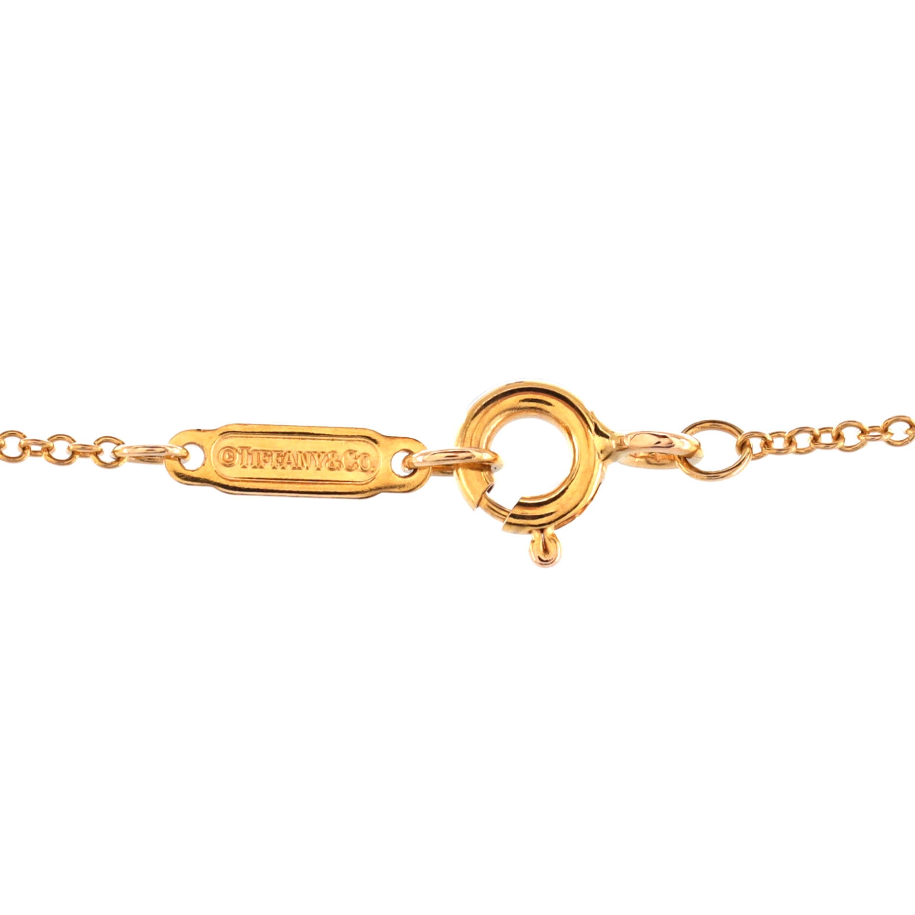 Knot Key Pendant Necklace 18K Rose Gold