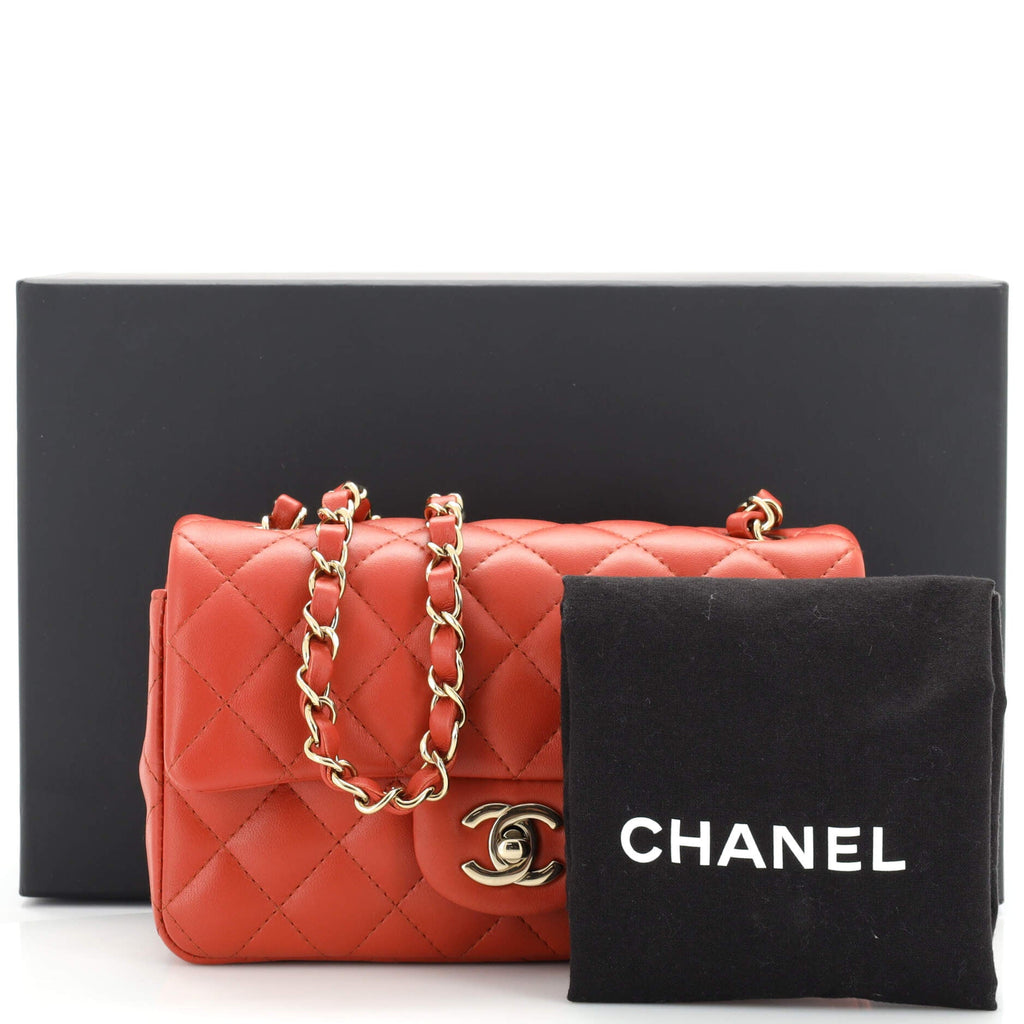 Classic Single Flap Bag Quilted Lambskin Mini