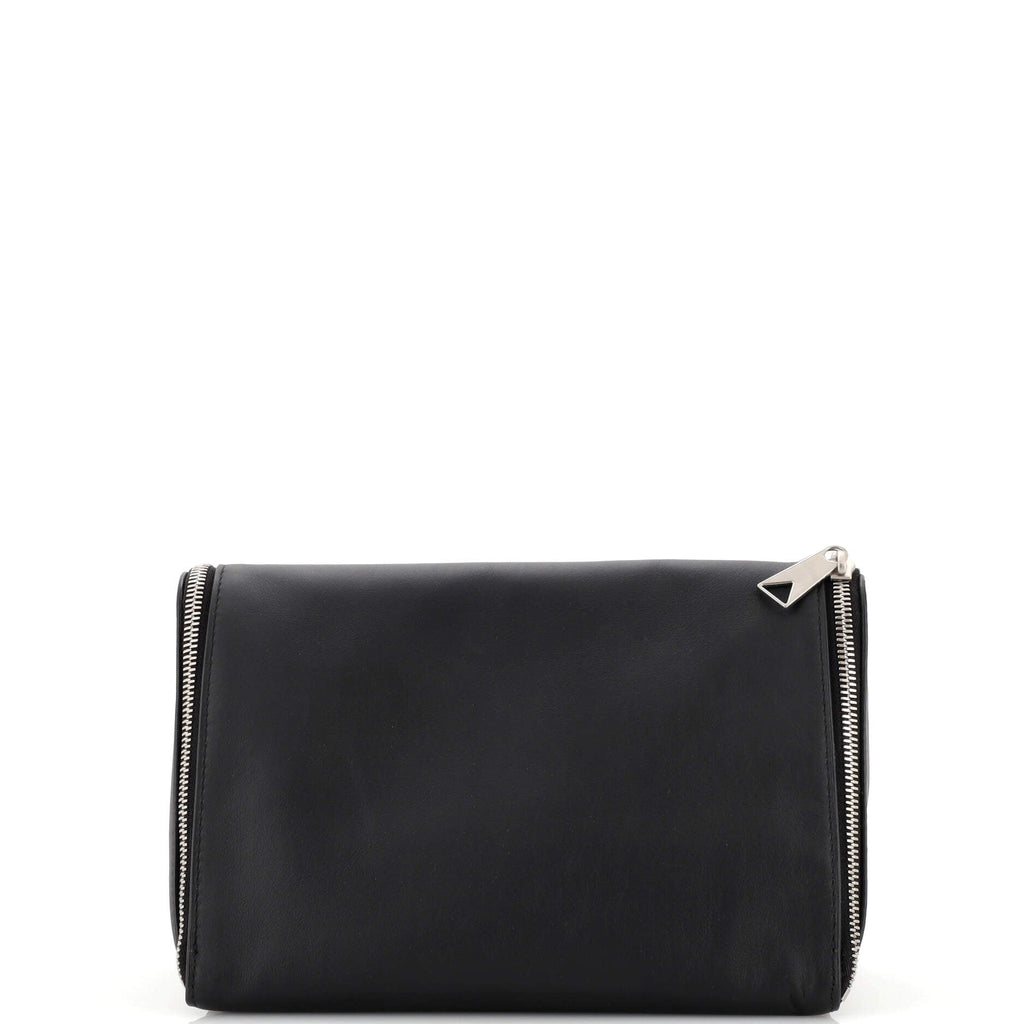 Toiletry Wristlet Clutch Leather Medium