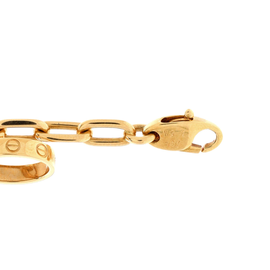 Spartacus 3 Charm Bracelet 18K Yellow Gold with Emerald