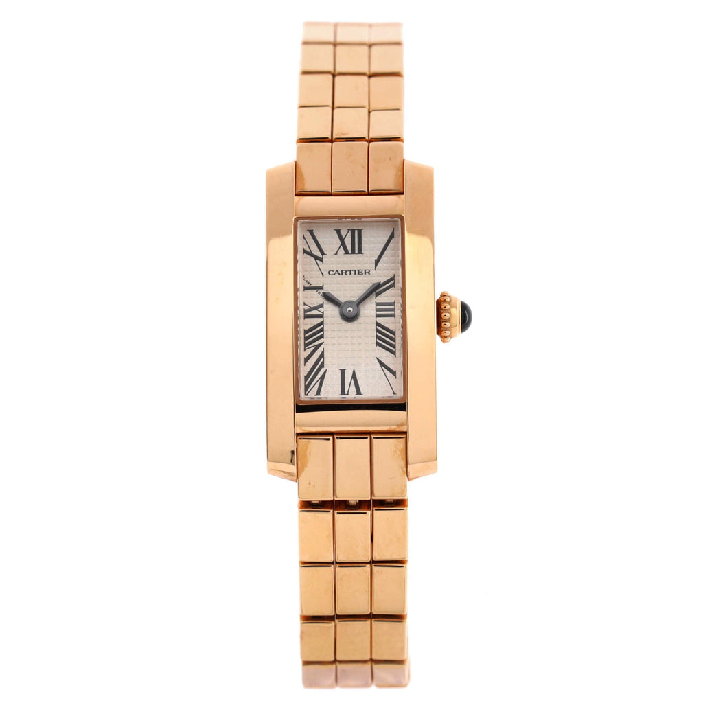 Tank Allongee Laniere Quartz Watch Rose Gold 14