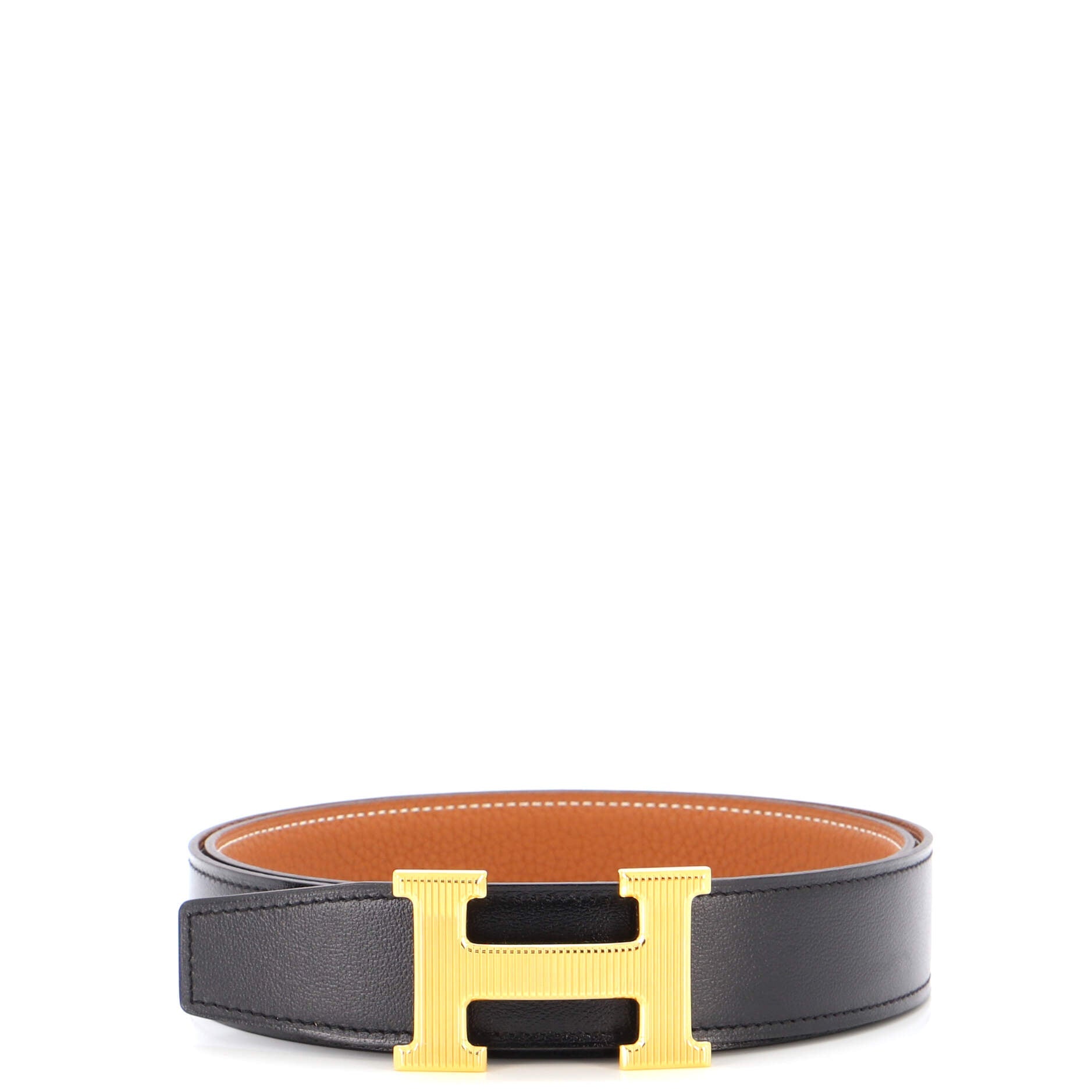 Constance Reversible Belt Leather with Guilloche Hardware Medium 90