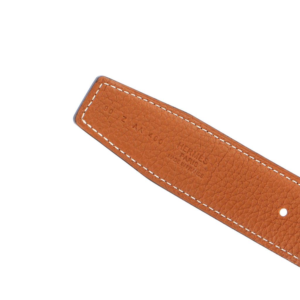Constance Reversible Belt Leather with Guilloche Hardware Medium 90
