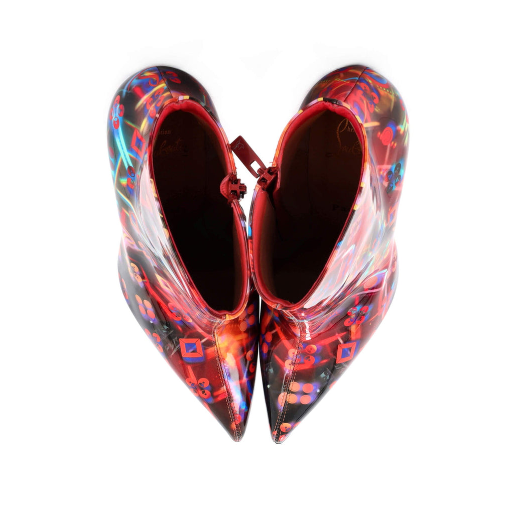 Women's So Kate Heeled Ankle Boots Printed Patent 100