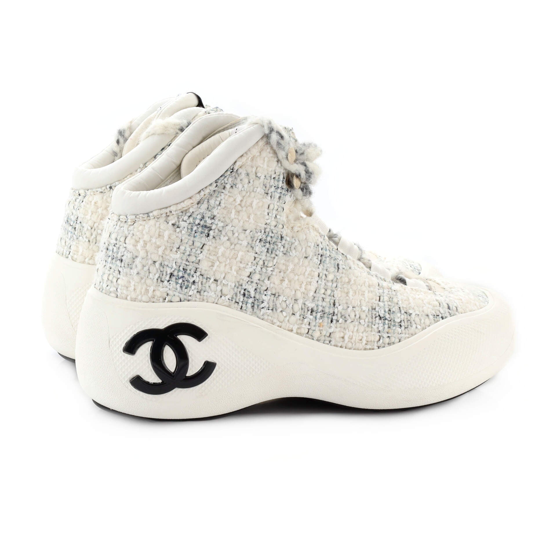Women's Coco Neige CC Chunky High-Top Sneakers Tweed