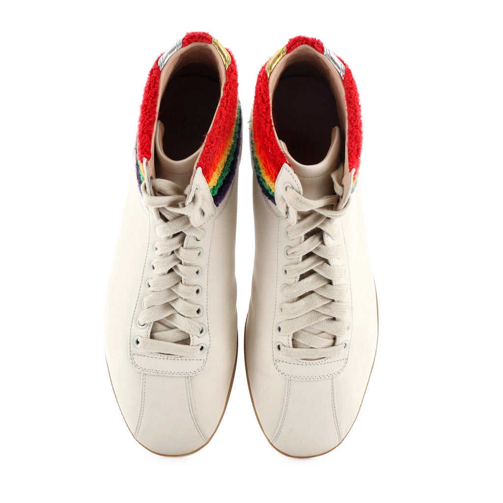 Bambi Rainbow High Top Sneakers Leather