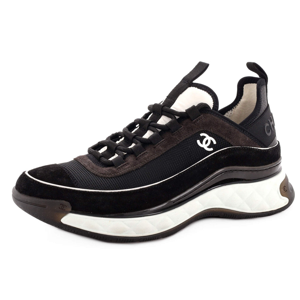Women's CC Cap Toe Logo Sneakers Suede and Mixed Fibers