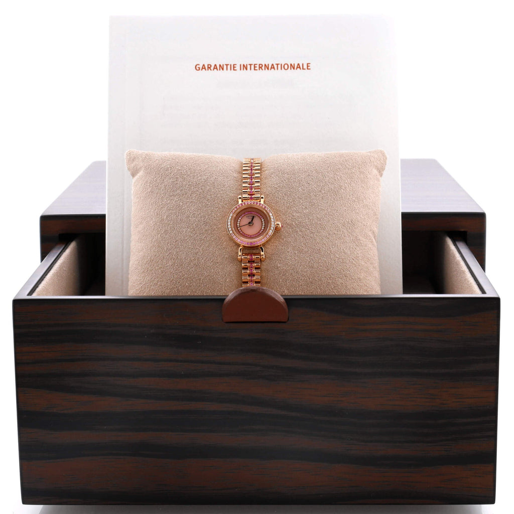 Faubourg Quartz Watch Rose Gold with Diamond and Pink Sapphire Bezel, Dial and Bracelet 16