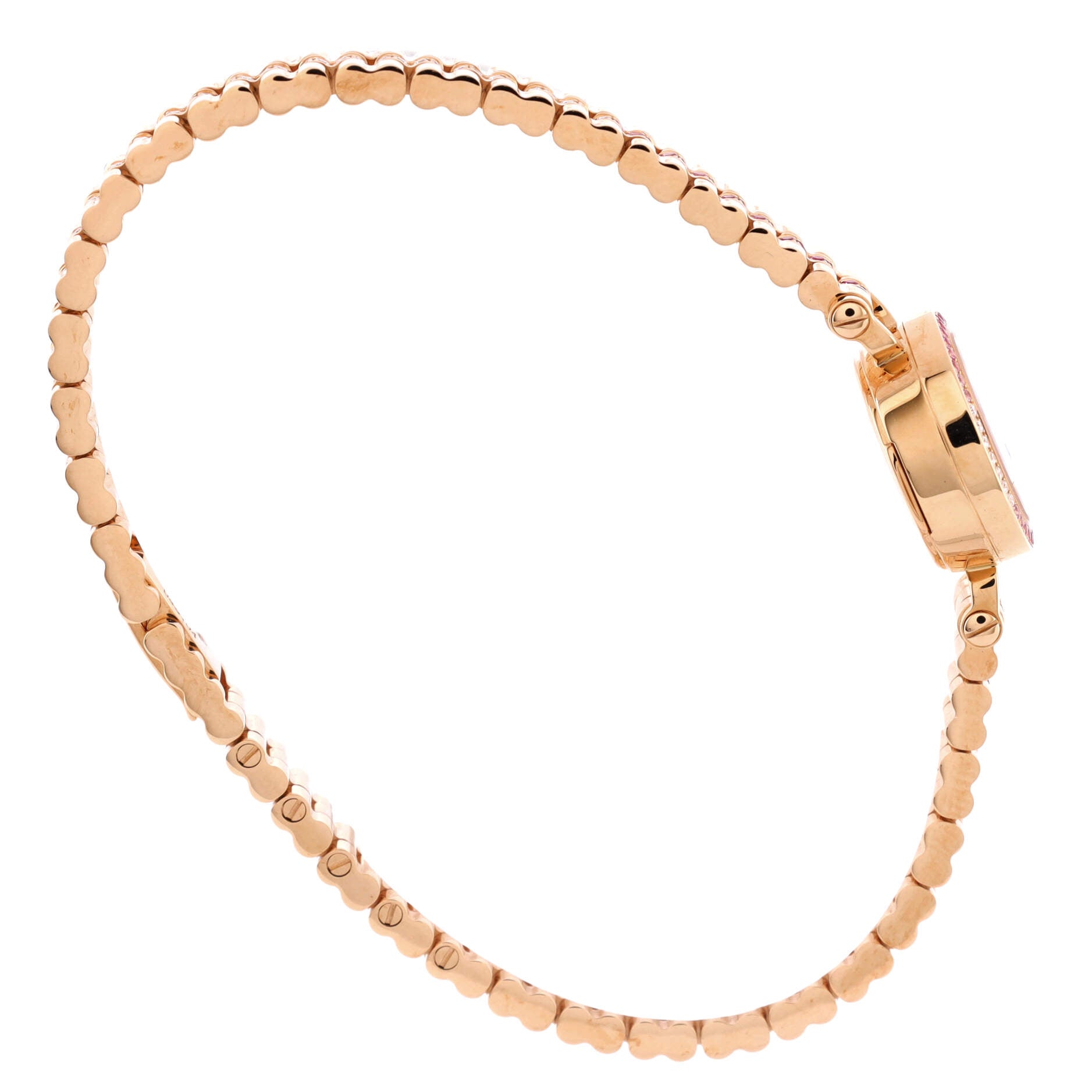 Faubourg Quartz Watch Rose Gold with Diamond and Pink Sapphire Bezel, Dial and Bracelet 16
