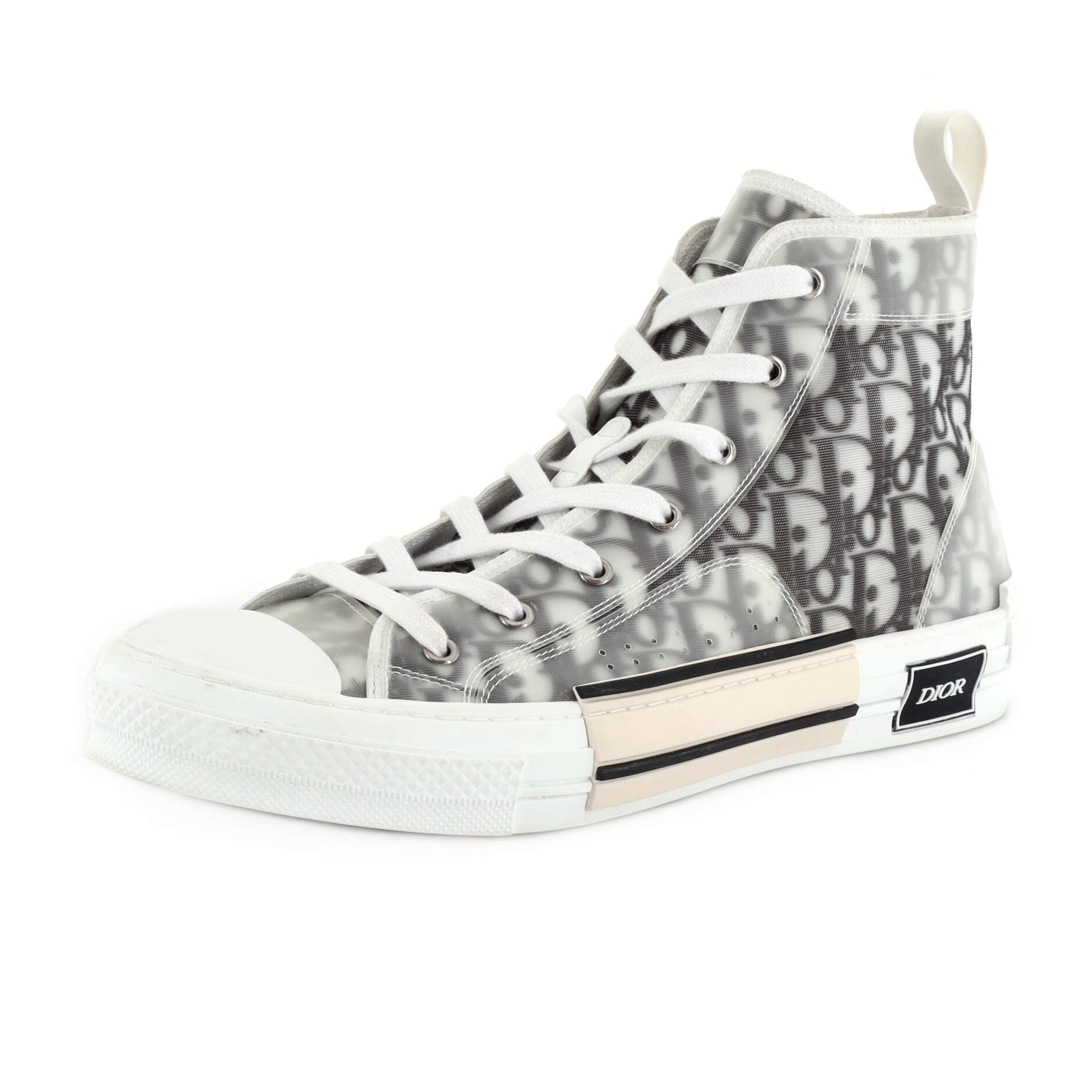 Men's B23 High-Top Sneakers Oblique Coated Canvas and PVC