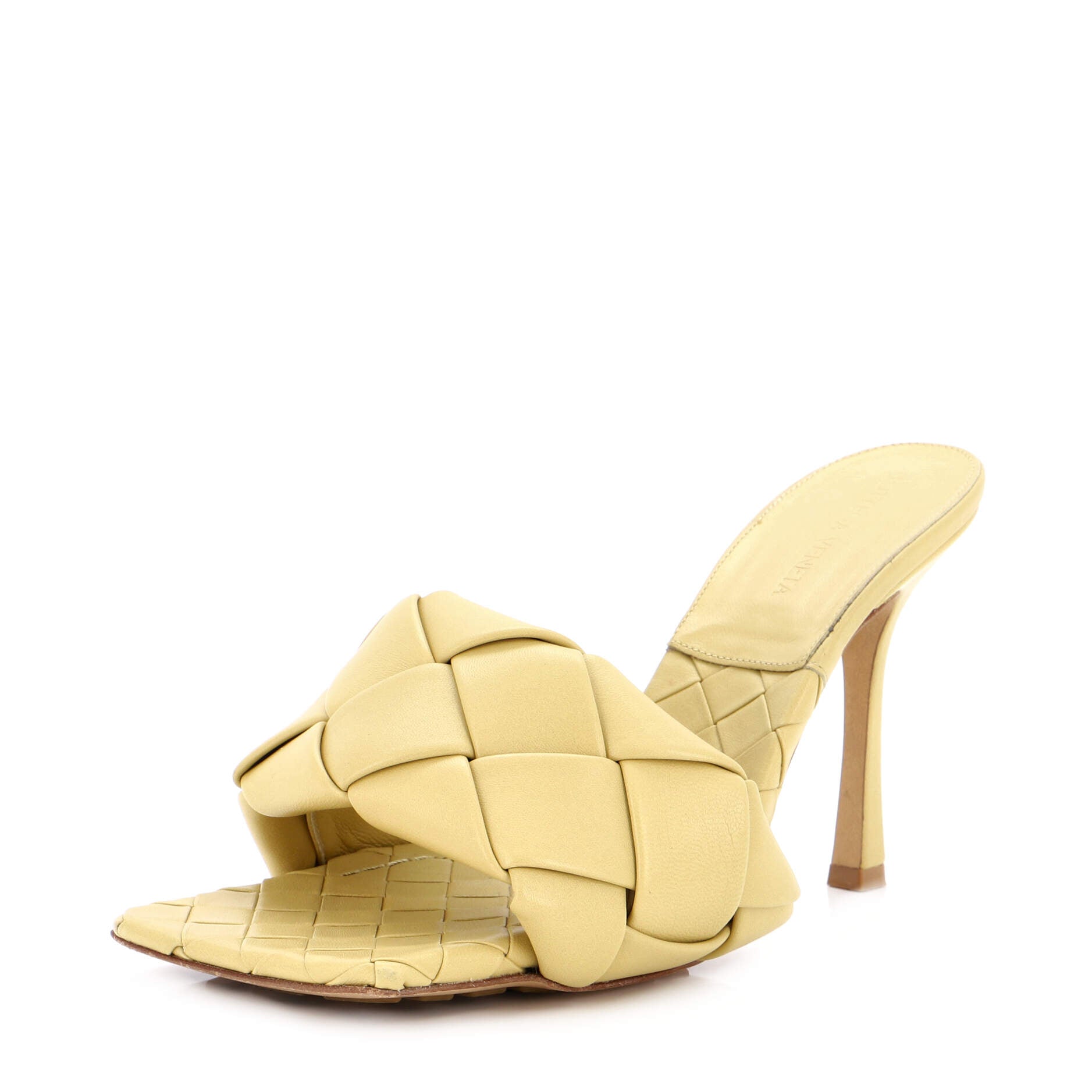 Women's Lido Heeled Sandals Maxi Intrecciato Leather