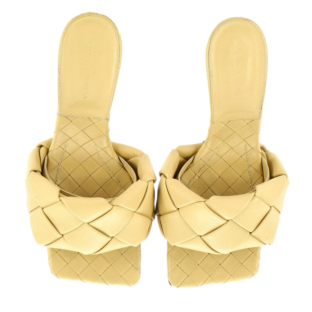 Women's Lido Heeled Sandals Maxi Intrecciato Leather