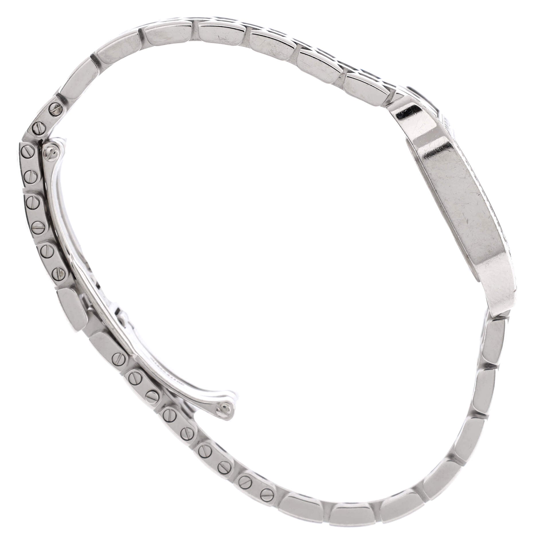 Santos Demoiselle Quartz Watch White Gold with Diamond Bezel 20