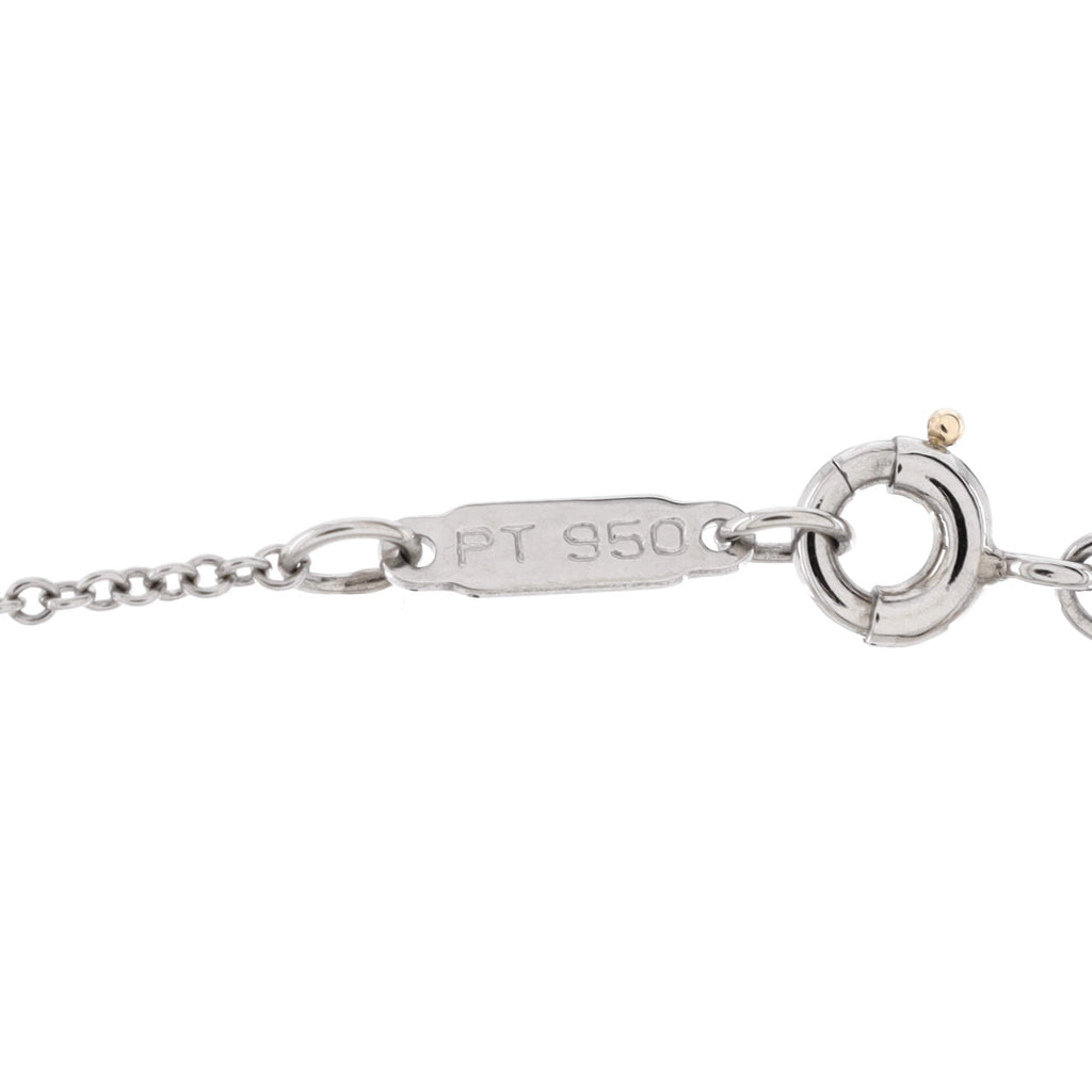 Cross Pendant Necklace Platinum and Diamonds Small