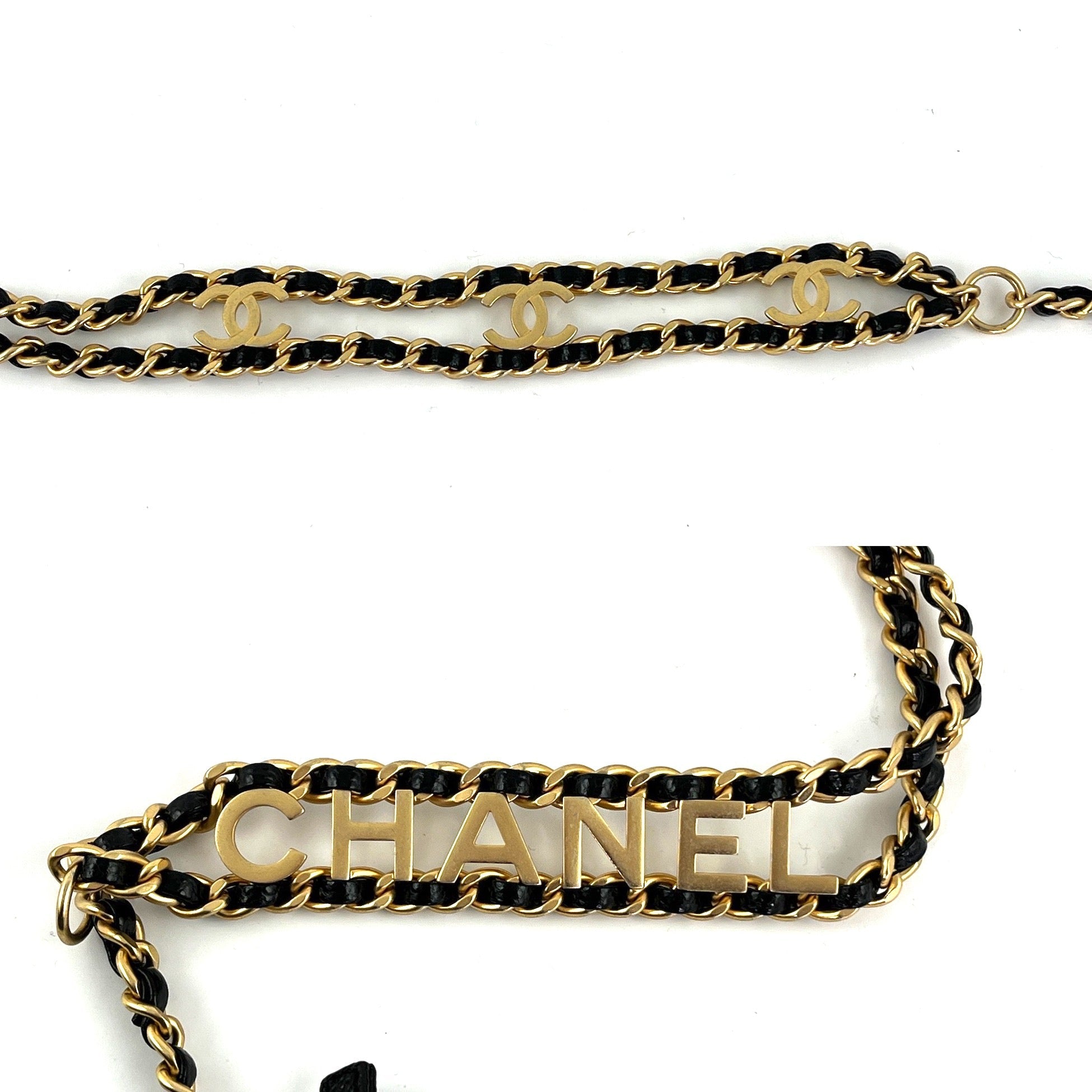 CHANEL Pick me Up Black Caviar Chain Waist Belt Bag