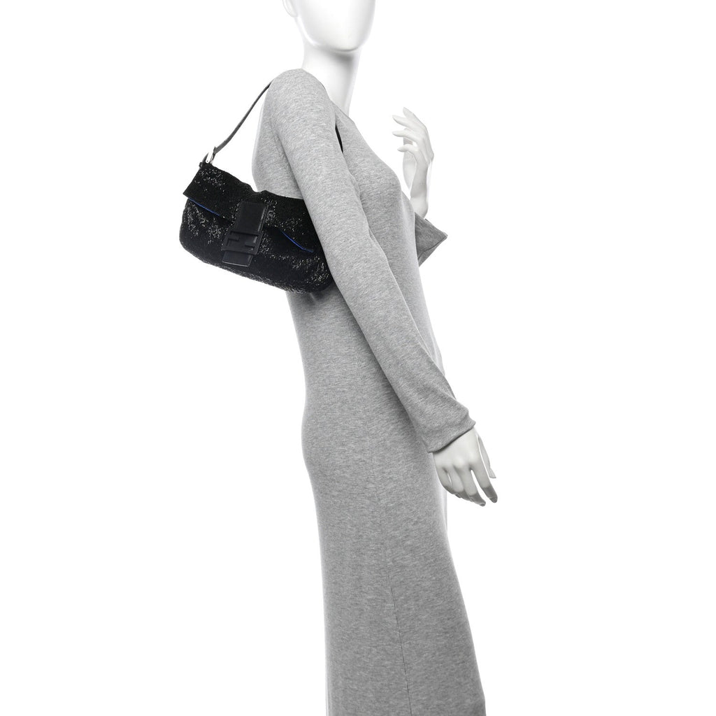 Beaded Baguette Black