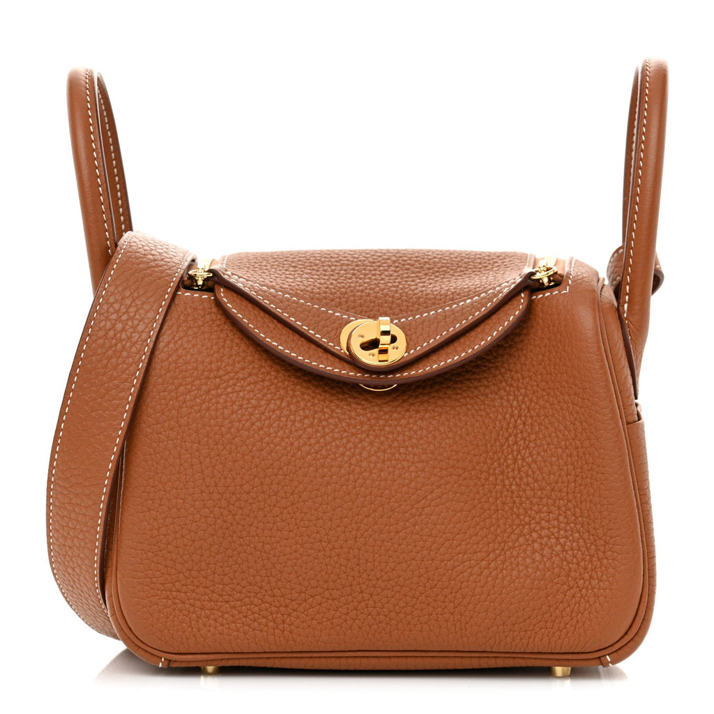 Taurillon Clemence Mini Lindy 20 Gold