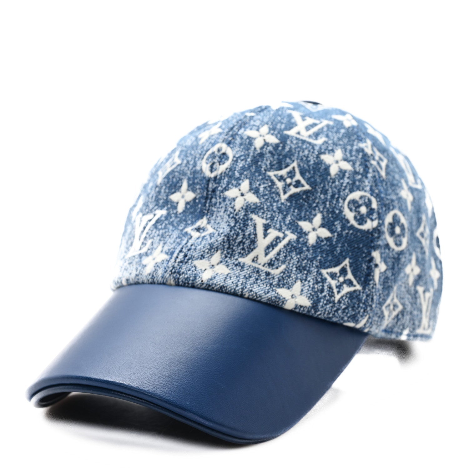 Monogram Denim Jacquard Cap L Blue