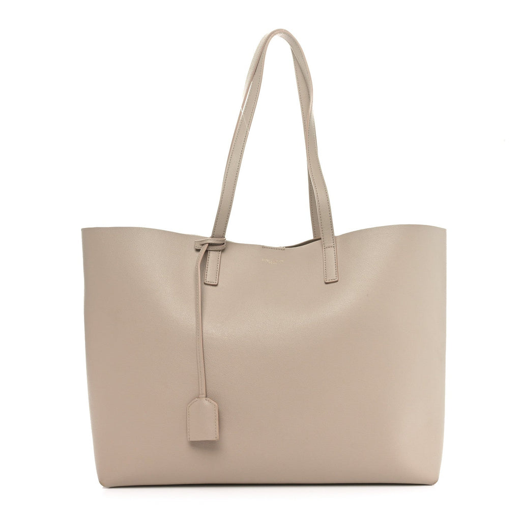 Calfskin Large Shopping Tote Dark Beige