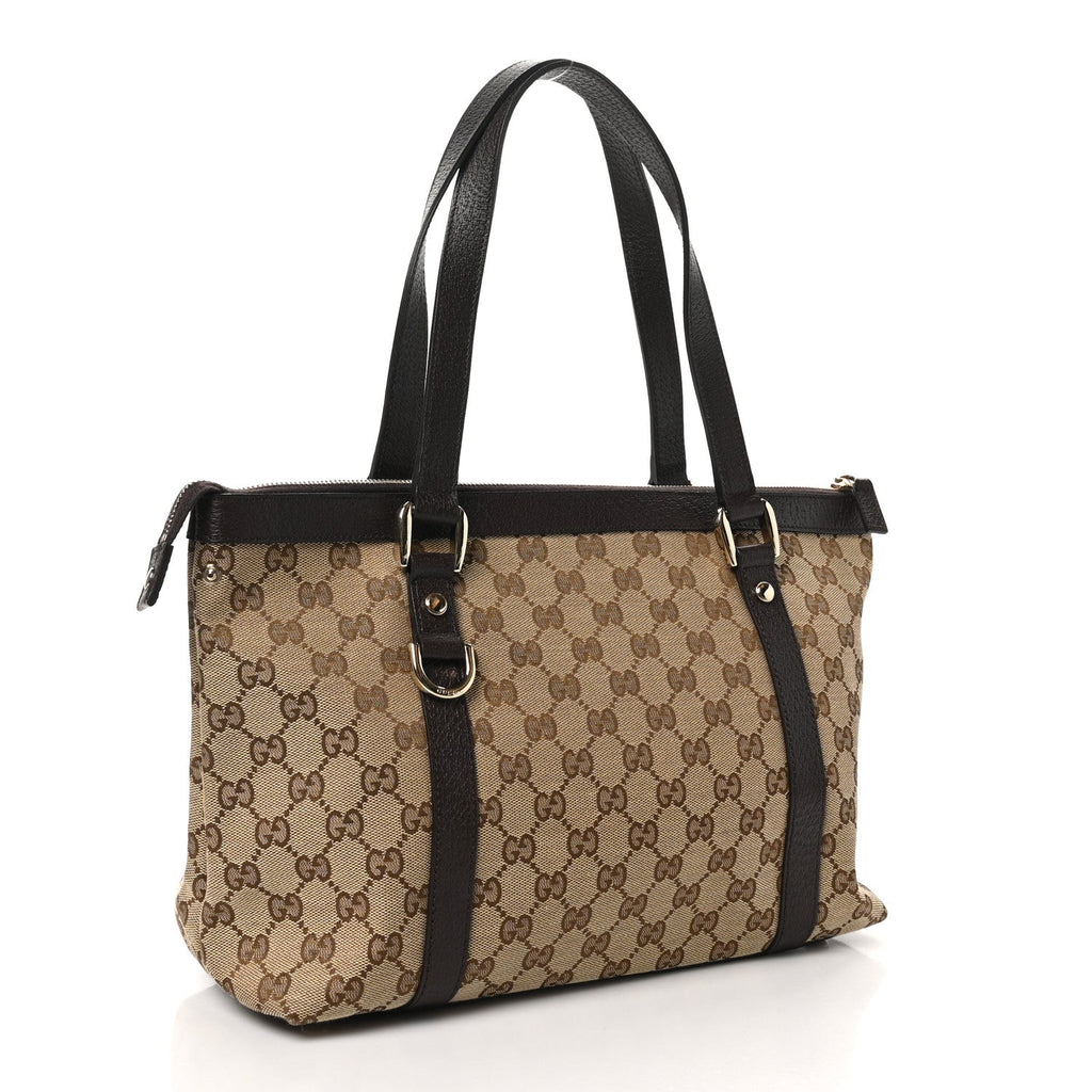 Monogram Medium Abbey Tote Brown