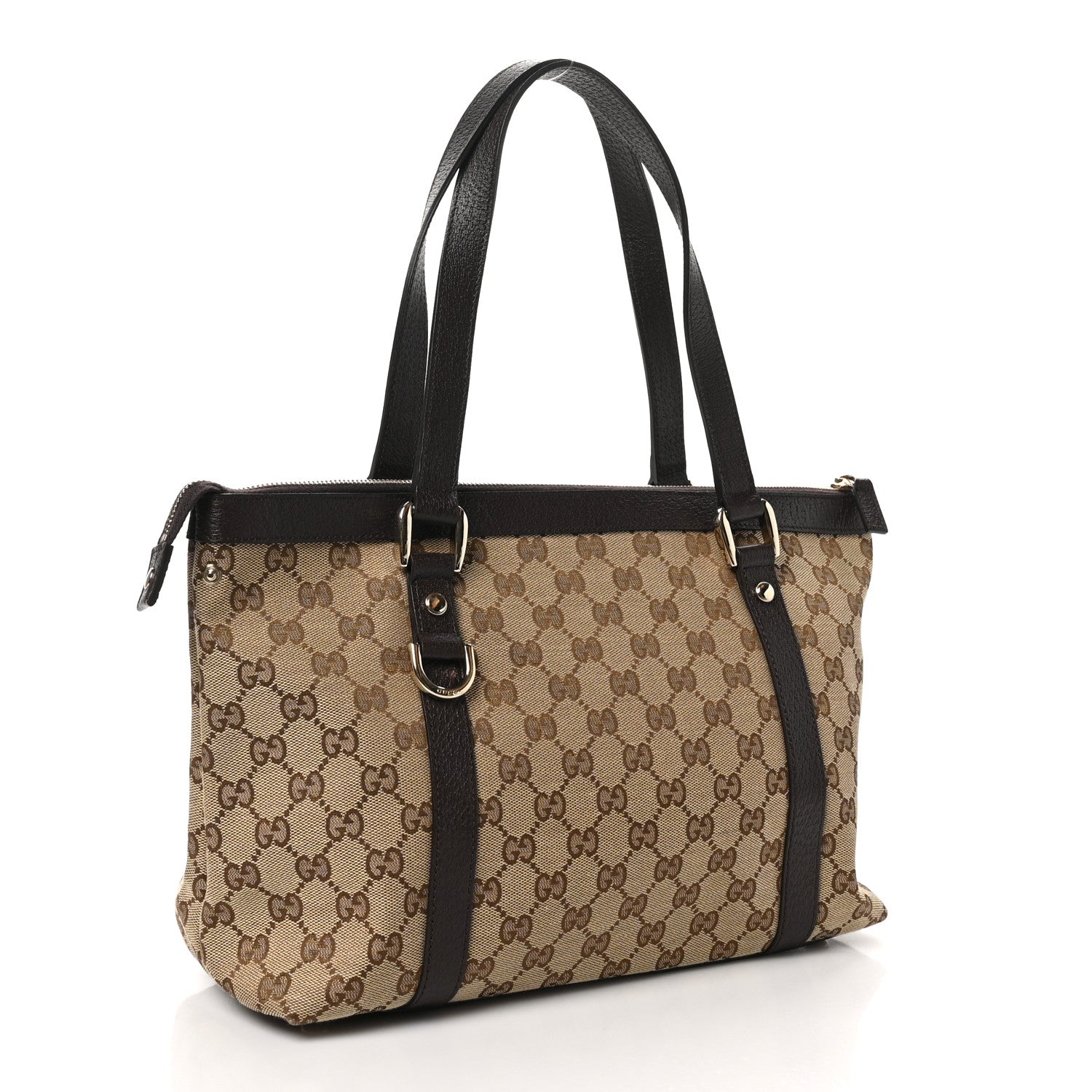 Monogram Medium Abbey Tote Brown