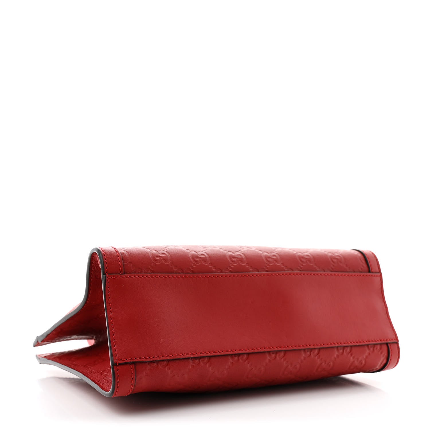 Guccissima Small Padlock Tote Red