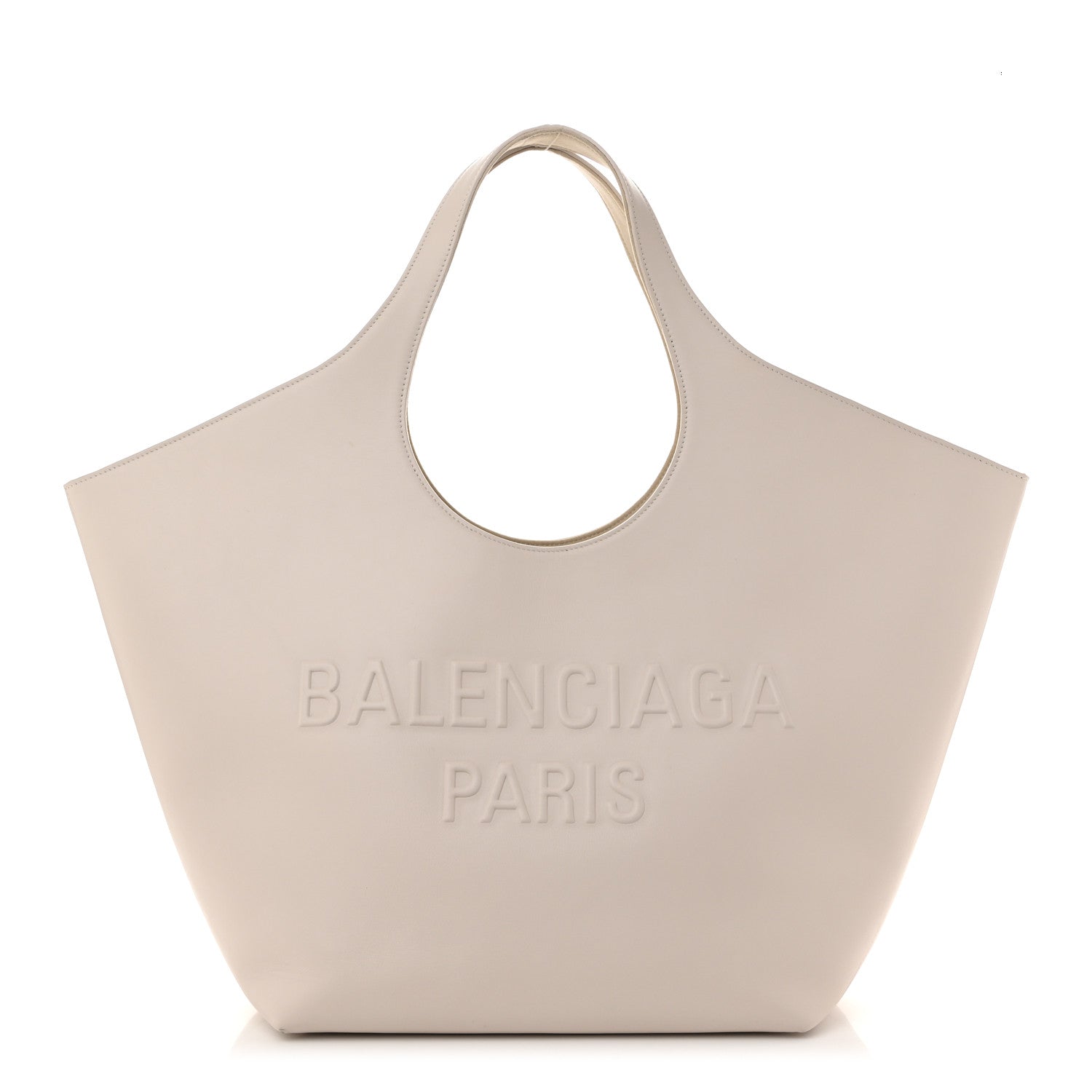 Smooth Calfskin Mary Kate Tote Nacre