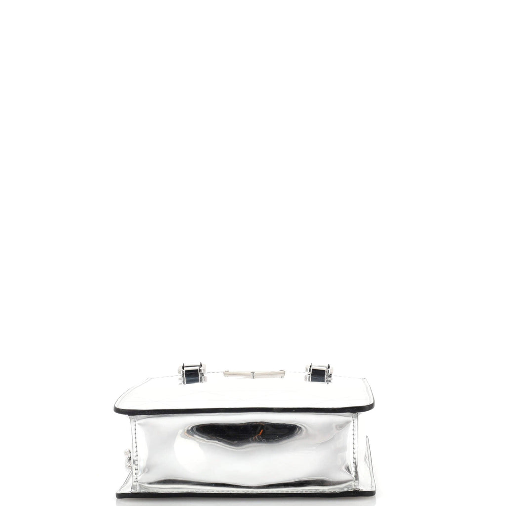 Triangle Tote Spazzolato Leather Mini