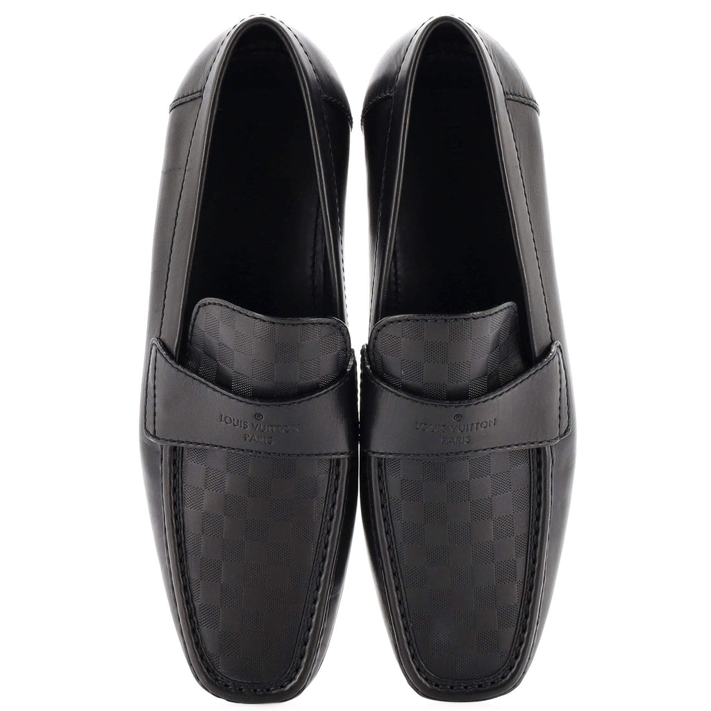 Men's Logo Loafers Damier Infini Leather