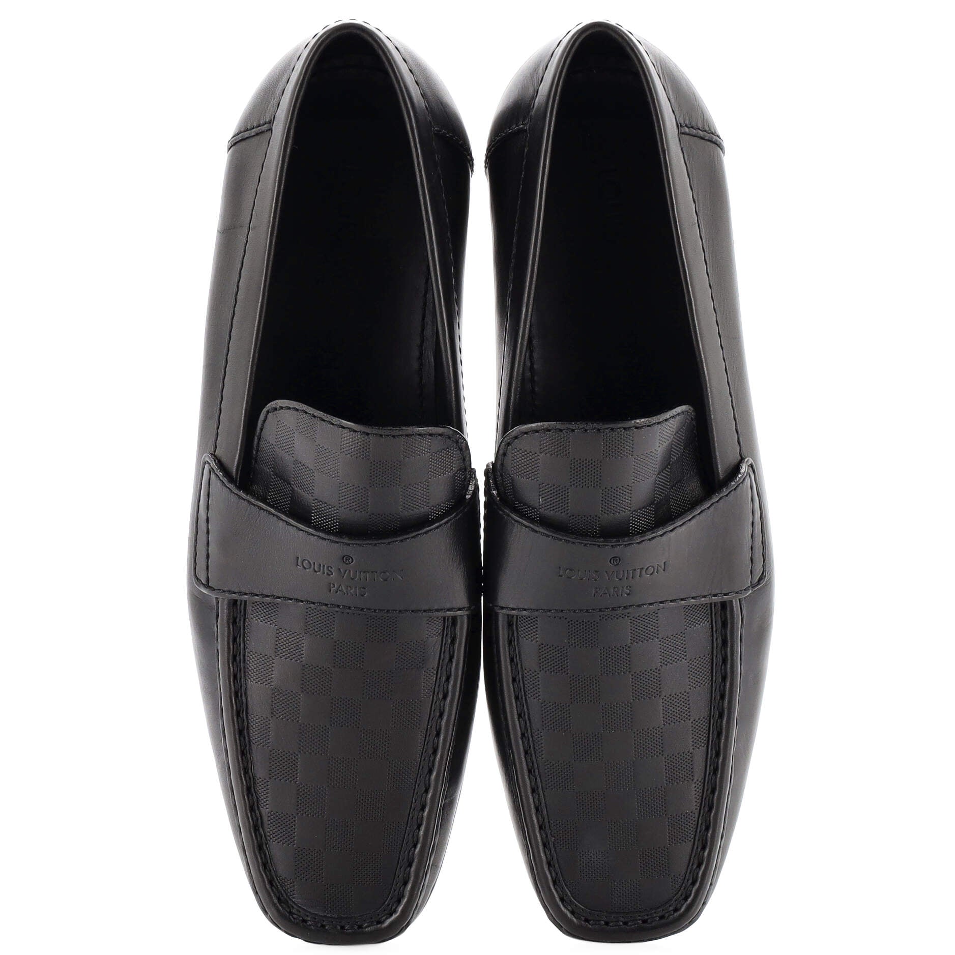 Men's Logo Loafers Damier Infini Leather
