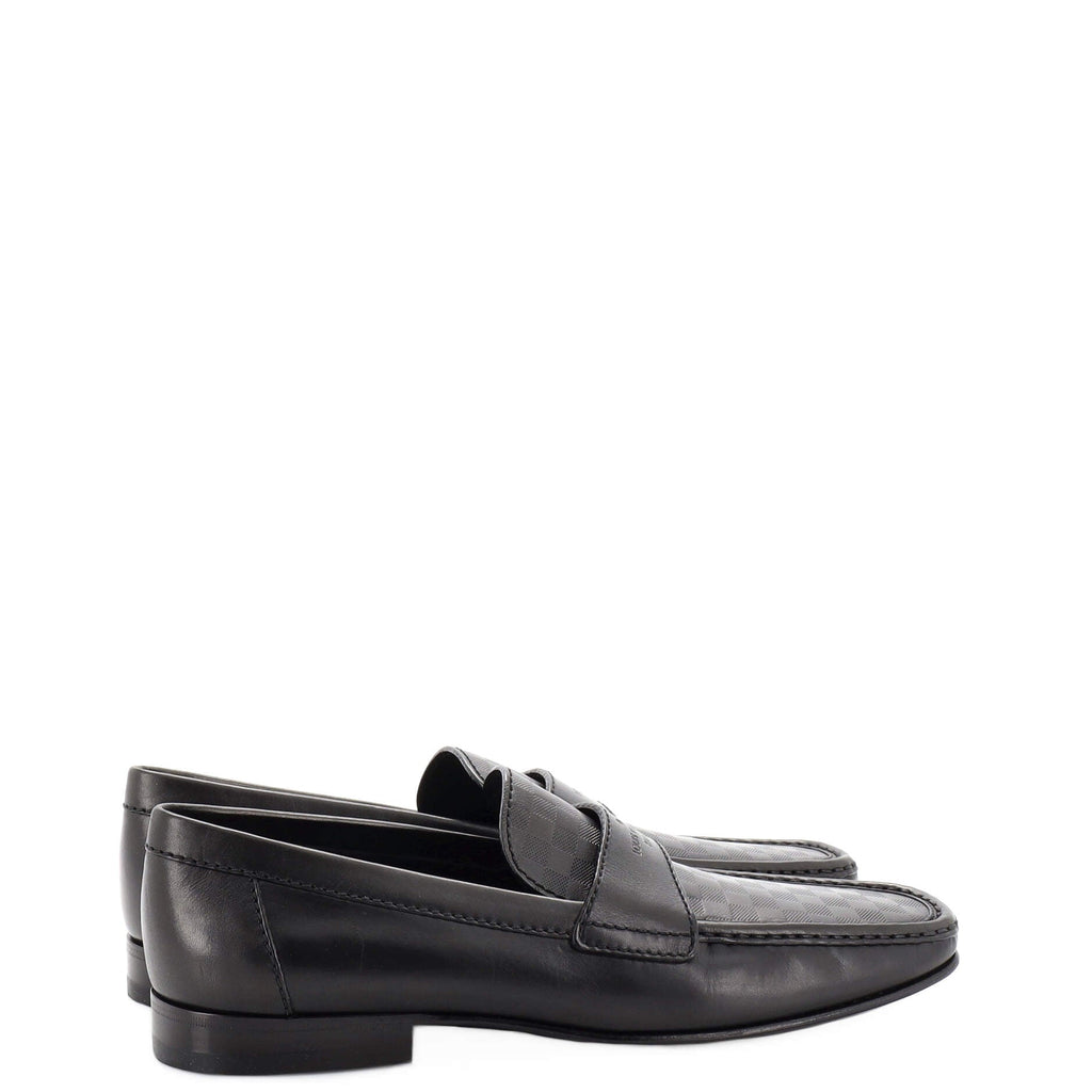 Men's Logo Loafers Damier Infini Leather