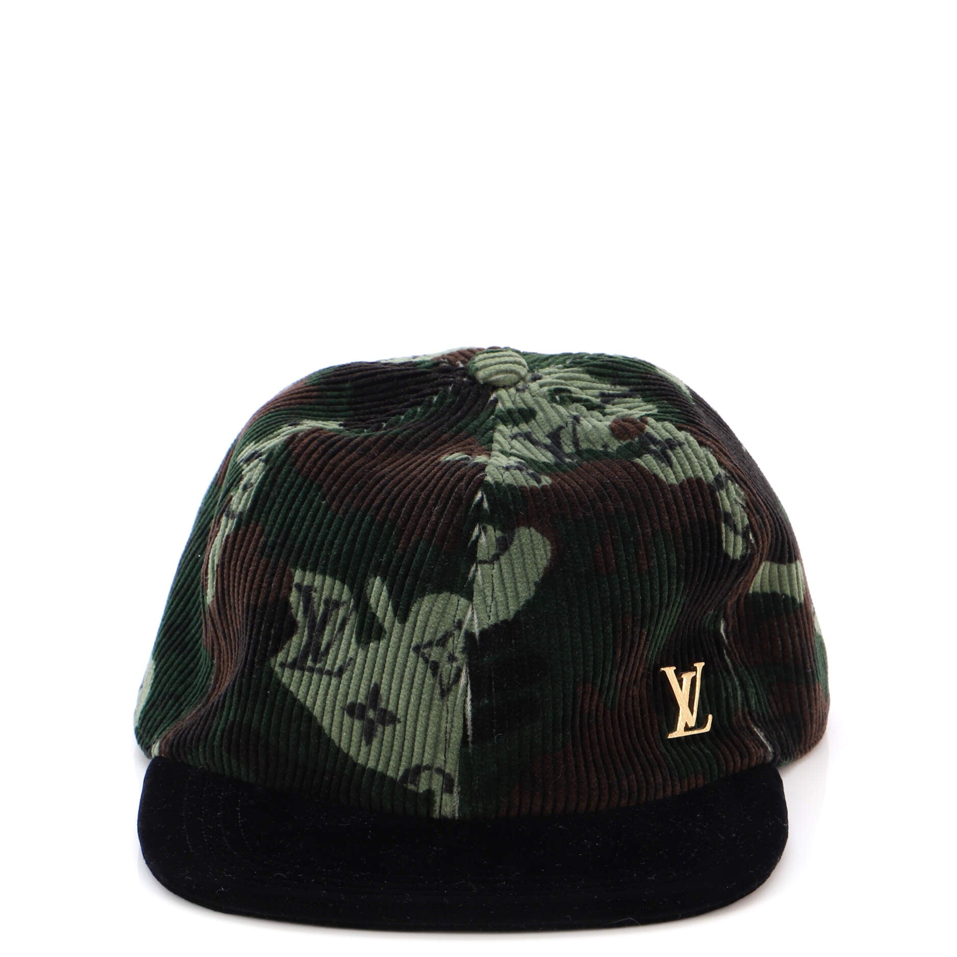 Easy Fit Baseball Cap Camouflage Monogram Corduroy
