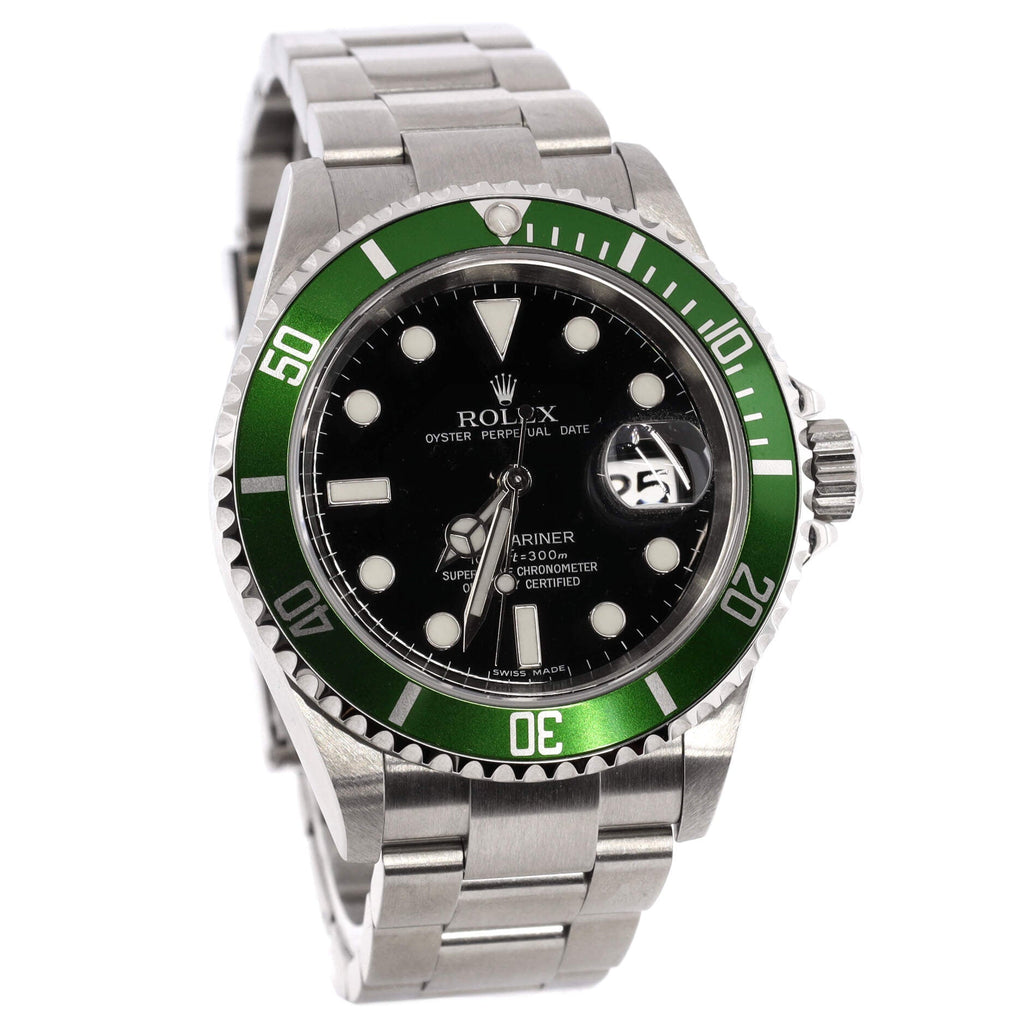 Oyster Perpetual Submariner Kermit Date Automatic Watch Stainless Steel 40