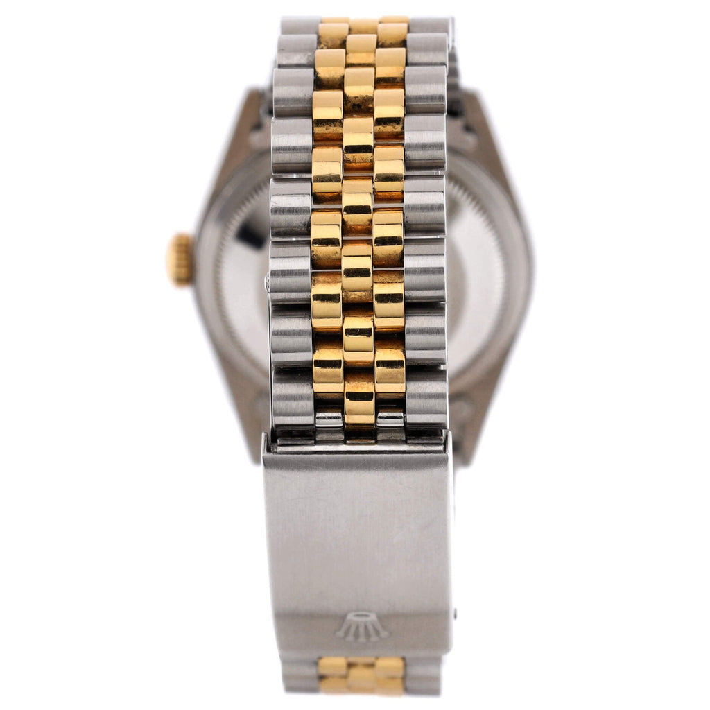 Oyster Perpetual Datejust Automatic Watch Stainless Steel and Yellow Gold with Diamond Markers 36