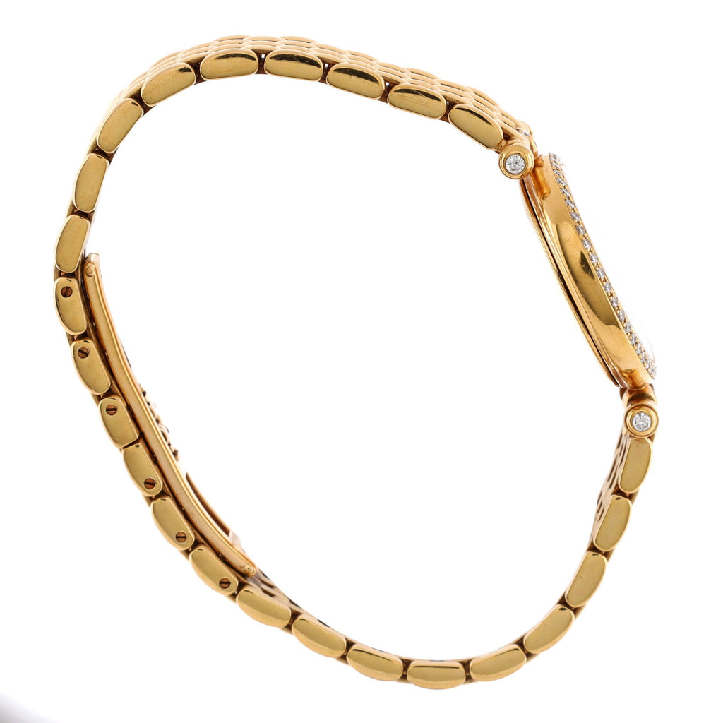 Classique Quartz Watch Yellow Gold with Diamond Bezel 24