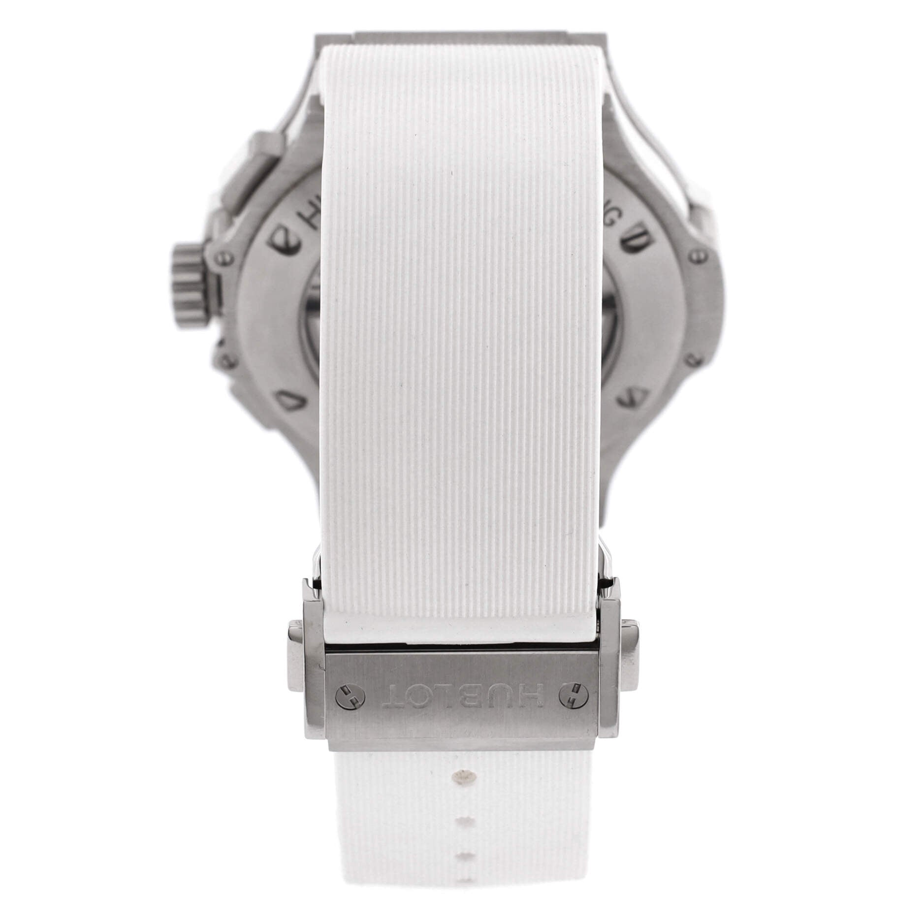 Big Bang Aero Bang Chronograph Automatic Watch Stainless Steel and Rubber with Diamond Bezel 44