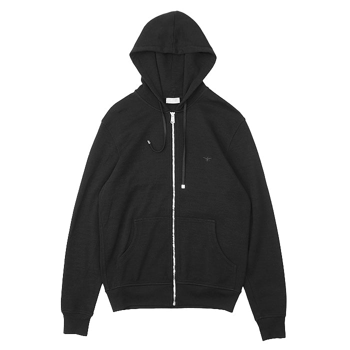 Dior BEE Embroidery Knit Hoodie Wool Blend Top
