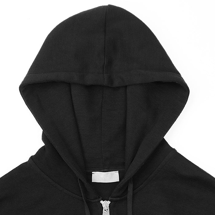 Dior BEE Embroidery Knit Hoodie Wool Blend Top