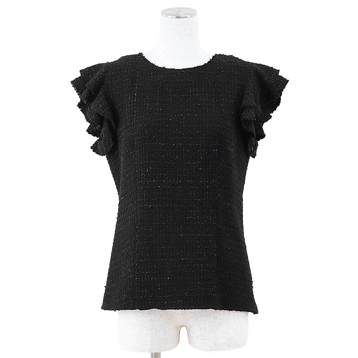 Chanel P38974 Tweed Wool Blend Top