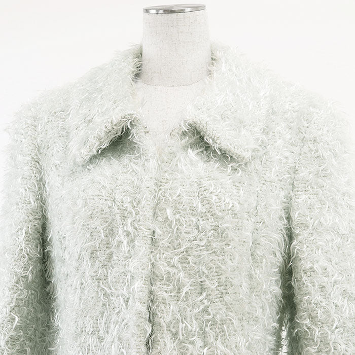 Chanel 00A P16477 Monogram Faux Fur Coat