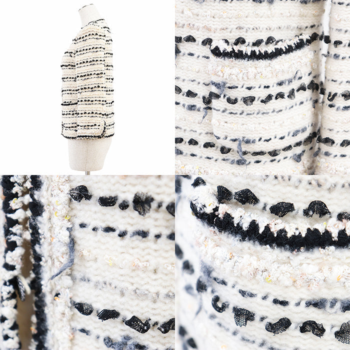 Chanel 05A P26658 Knit Tweed Wool Cashmere Jacket