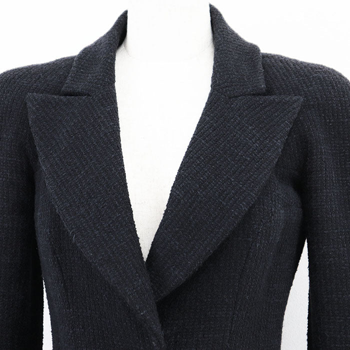 Chanel 02A P19721 Tweed Cotton Wool Rayon Nylon Jacket