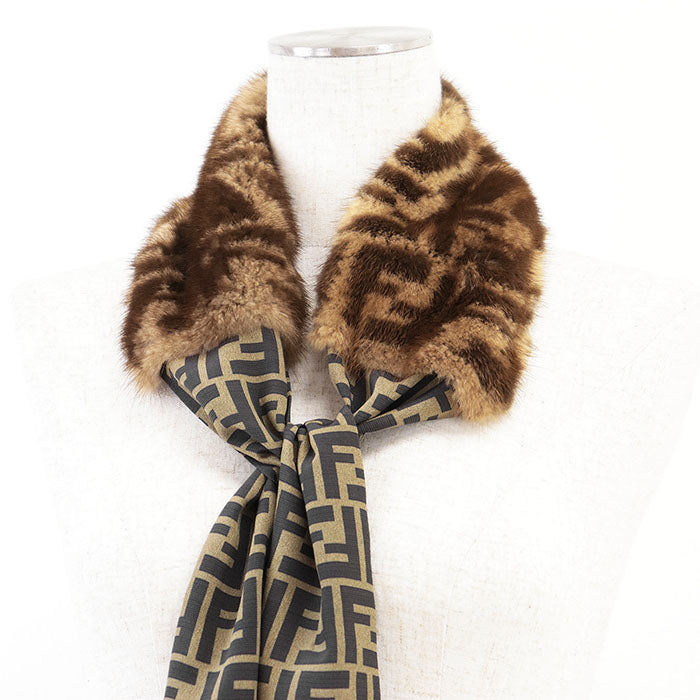Fendi FENDI ROMA Maxi Wrappy Silk Scarf
