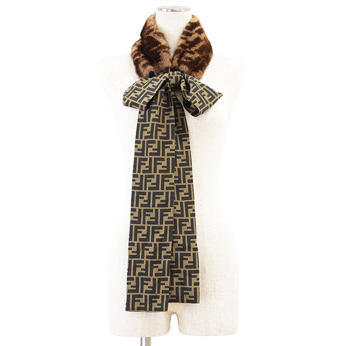 Fendi FENDI ROMA Maxi Wrappy Silk Scarf