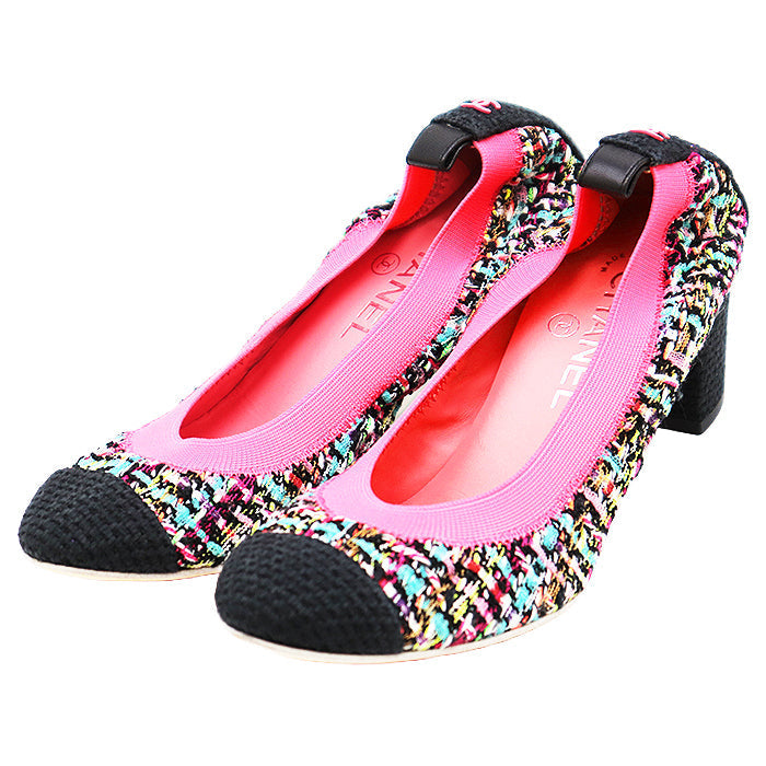 Chanel G26643 Tweed Pumps