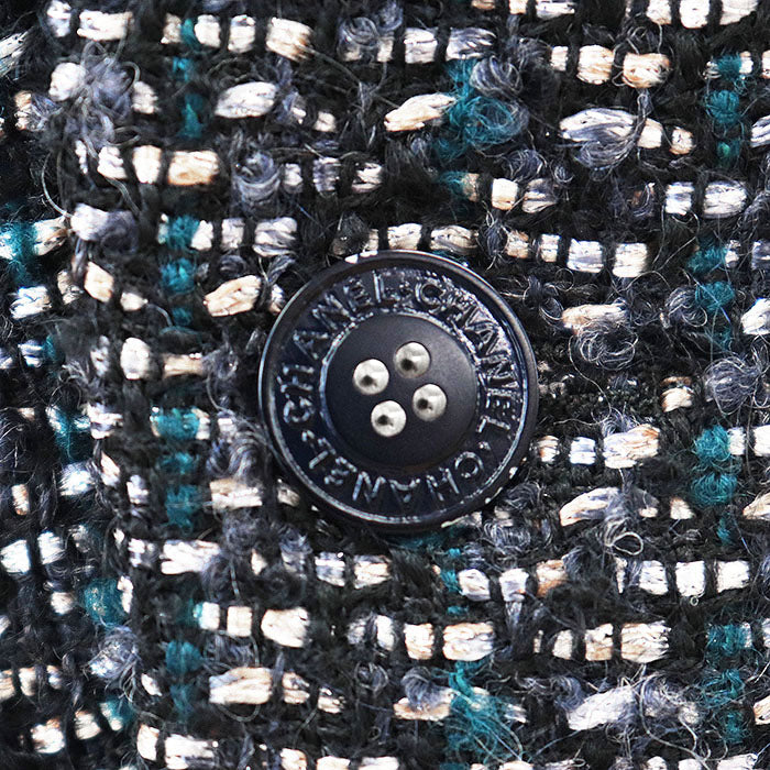 Chanel Tweed Mohair Blend Coat