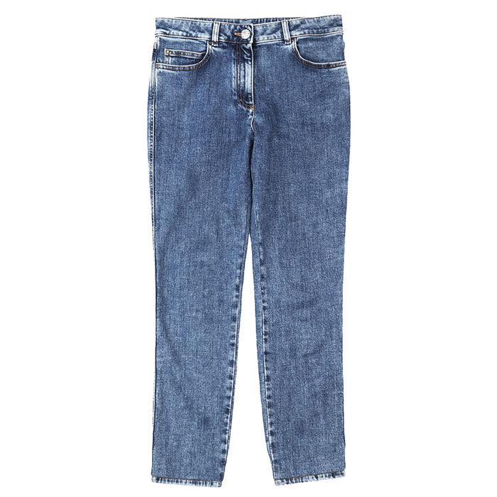 Chanel P74543 Denim Shearling Pants