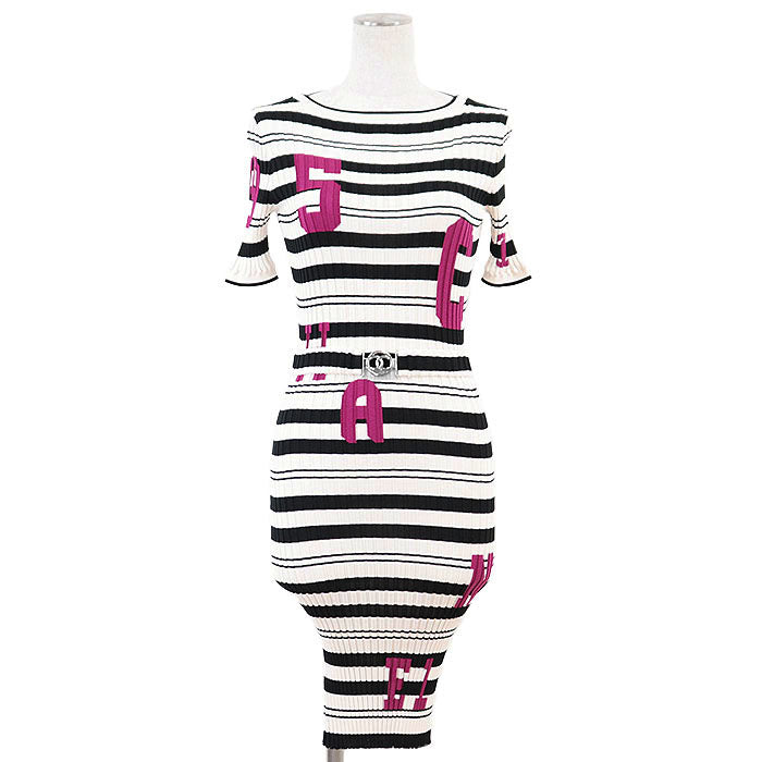 Chanel P60636 Silk Rib Knit Dress